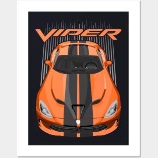 Viper SRT-orange and black Posters and Art